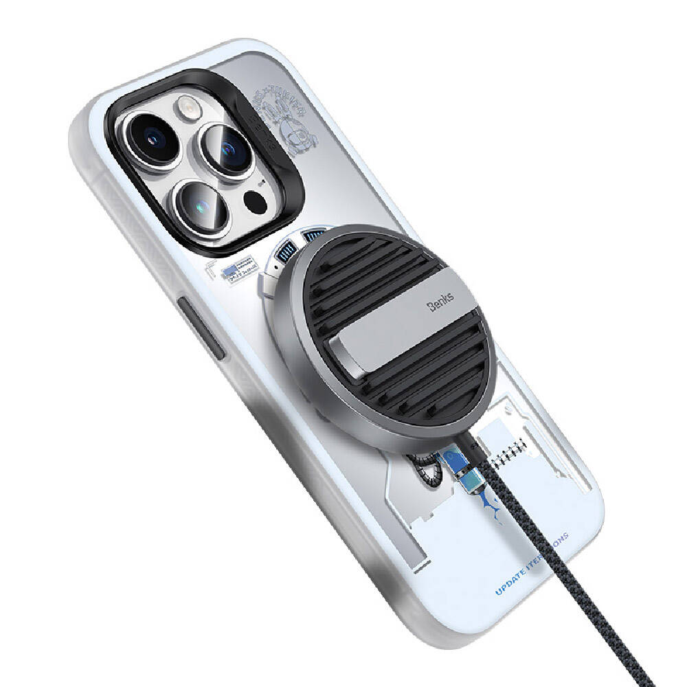 Benks Bunny Explore iPhone 15 Pro M-safe Şarj Özellikli Telefon Kılıfı Benks Bunny Explore iPhone 15 Pro M-safe Şarj Özellikli Telefon Kılıfı